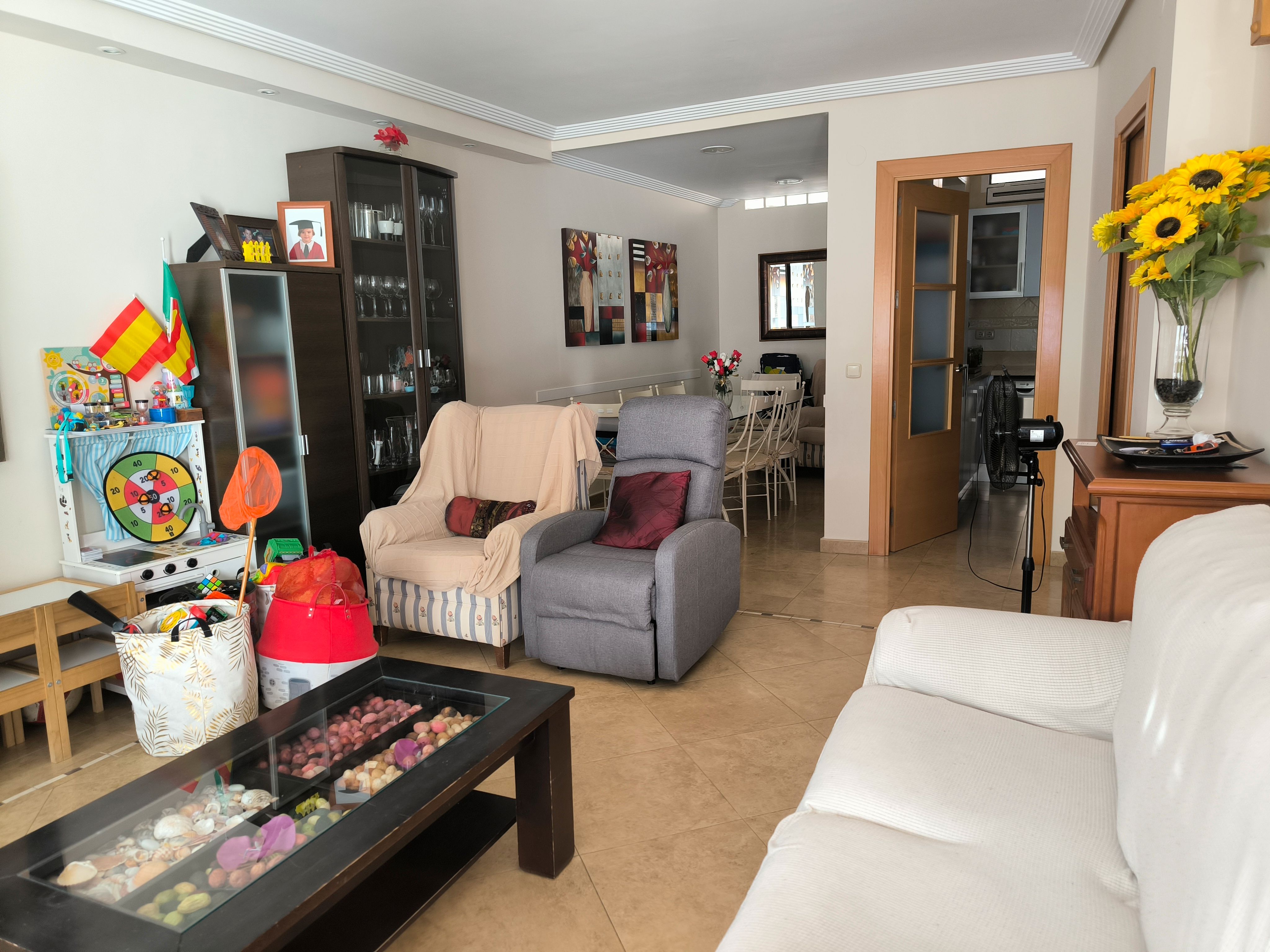 Sala d'estar de Casa adosada en venda en Málaga Capital amb Moblat, Forn i Rentadora