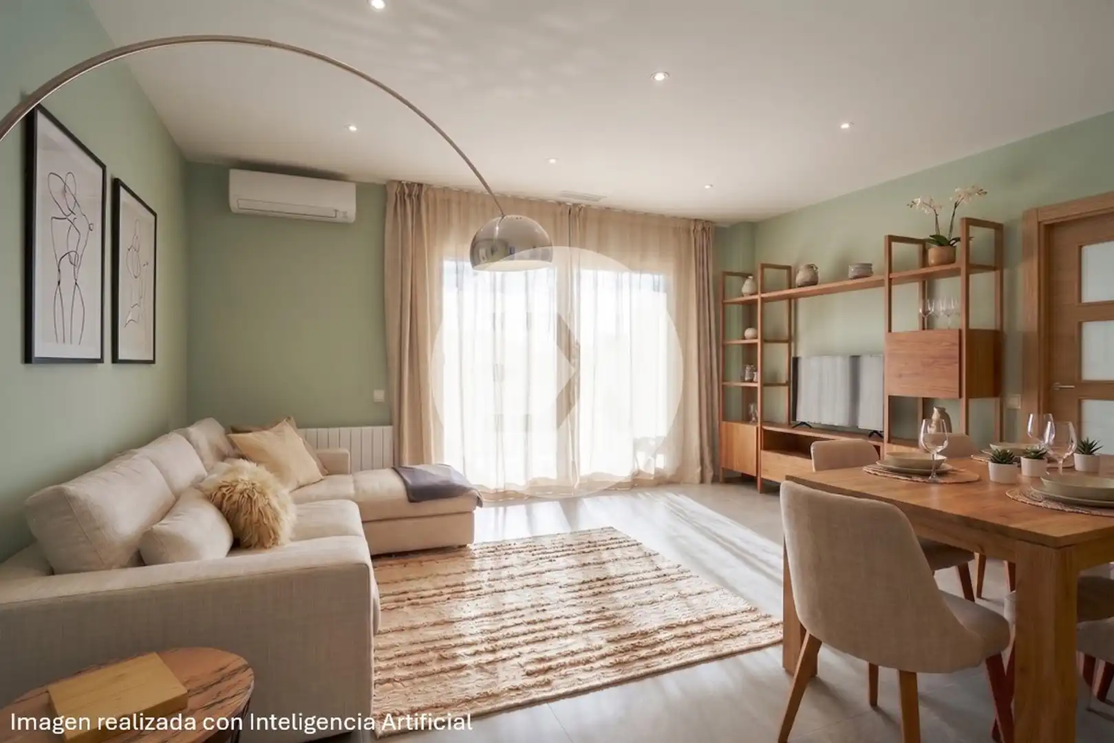 Living room of Flat for sale in Castelldefels  with Air Conditioner, Heating and Oven