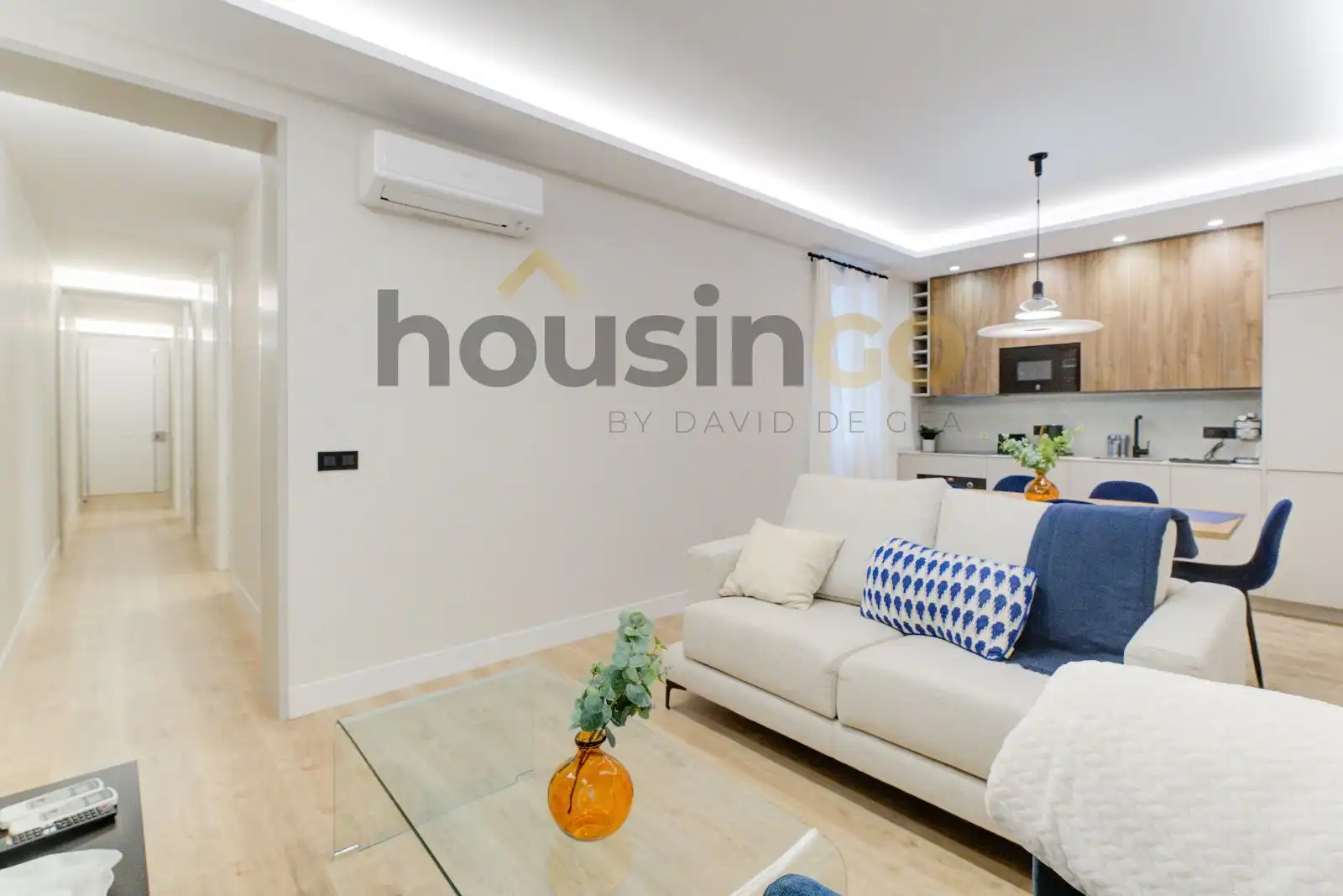 Sala de estar de Piso de alquiler en Madrid con Aire acondicionado, Calefacción y Amueblado