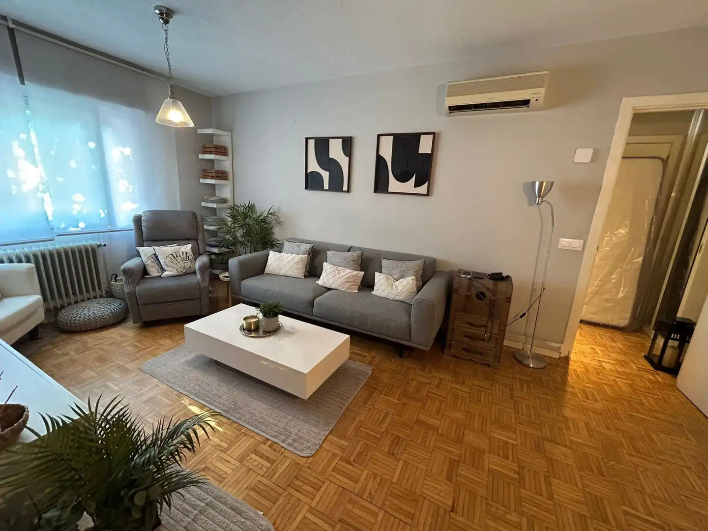 Sala d'estar de Pis en venda en Mejorada del Campo amb Aire condicionat, Calefacció i Parquet