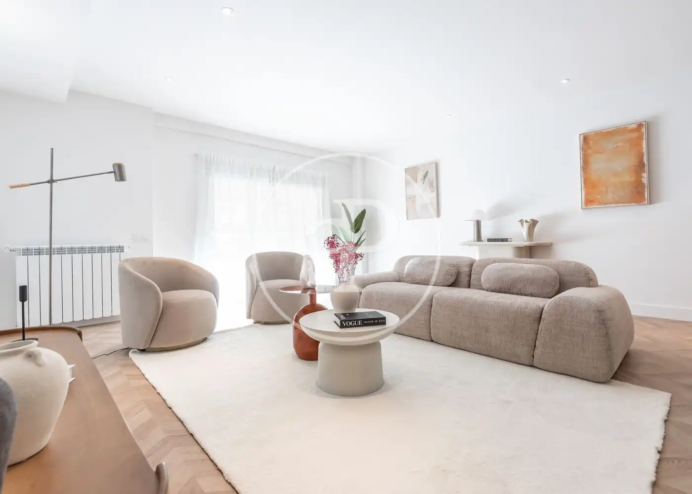 Living room of Flat for sale in  Madrid Capital  with Air Conditioner, Heating and Terrace