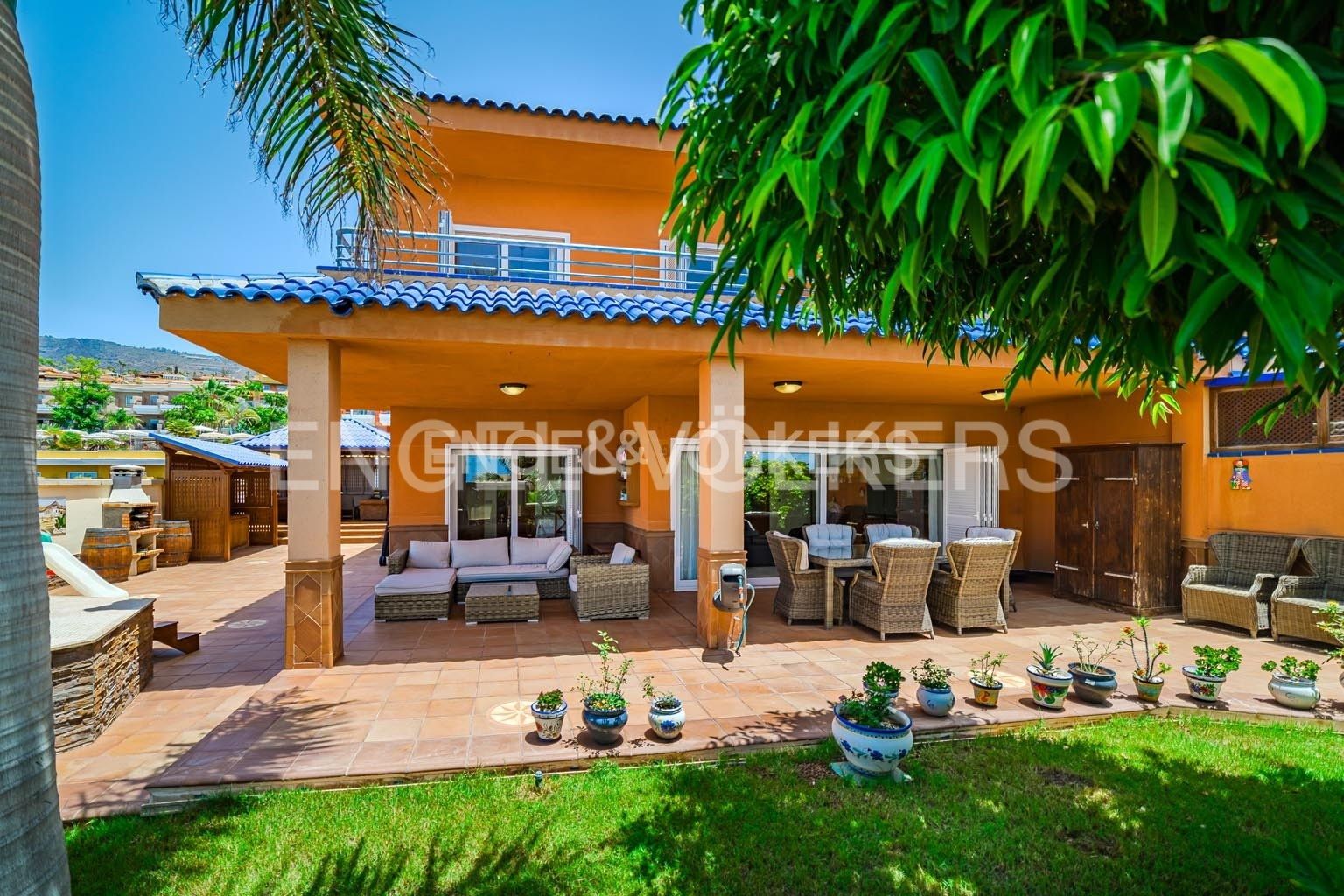 Terrassa de Casa o xalet en venda en Santiago del Teide amb Aire condicionat, Terrassa i Piscina