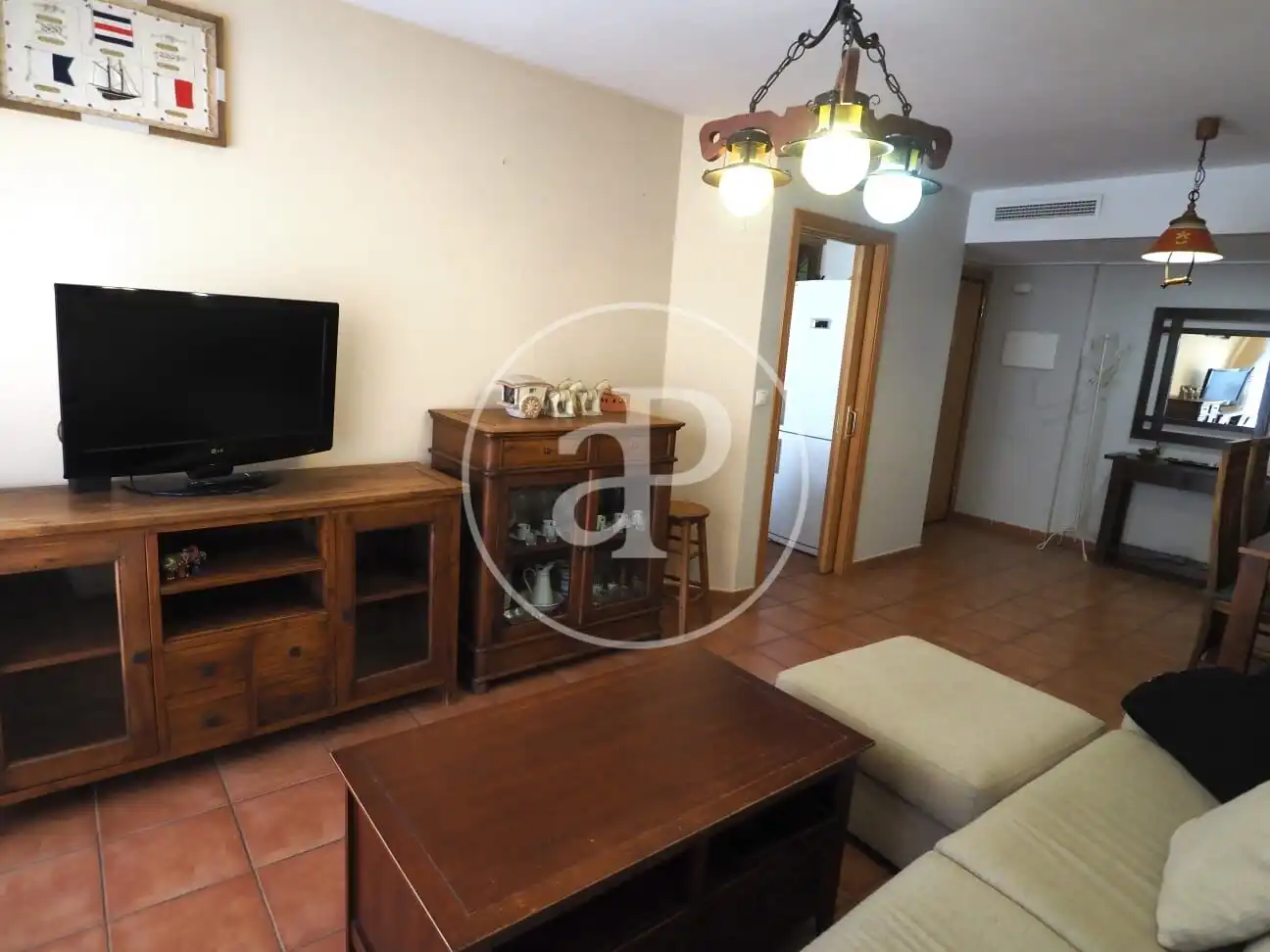 Sala d'estar de Pis de lloguer en Valencia amb Aire condicionat, Calefacció i Moblat