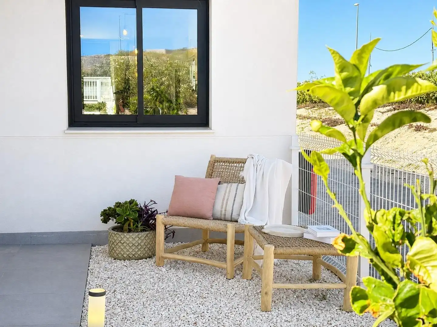 Terraza de Casa adosada en venta en Murcia con Aire acondicionado, Calefacción y Jardín privado