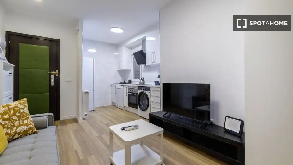 Sala de estar de Piso de alquiler en Madrid con Aire acondicionado, Calefacción y Amueblado