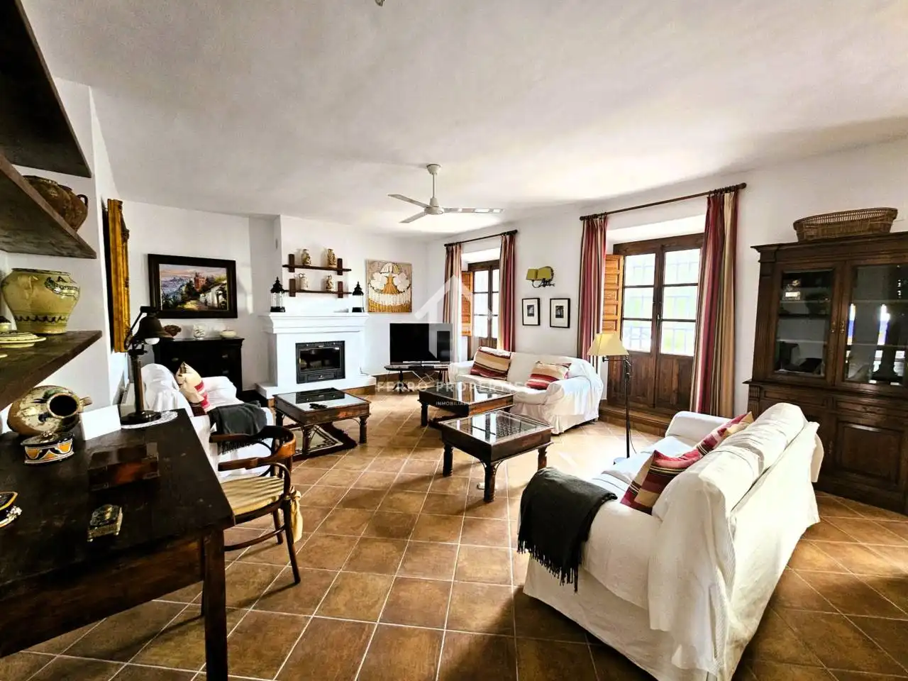 Living room of Houses for sale in Villanueva de Tapia  with Air Conditioner, Heating and Private garden
