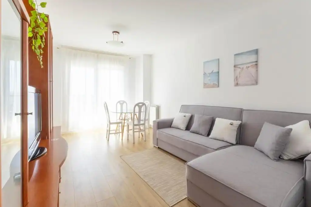 Sala de estar de Piso de alquiler en Santa Cruz de Bezana con Calefacción, Amueblado y Balcón