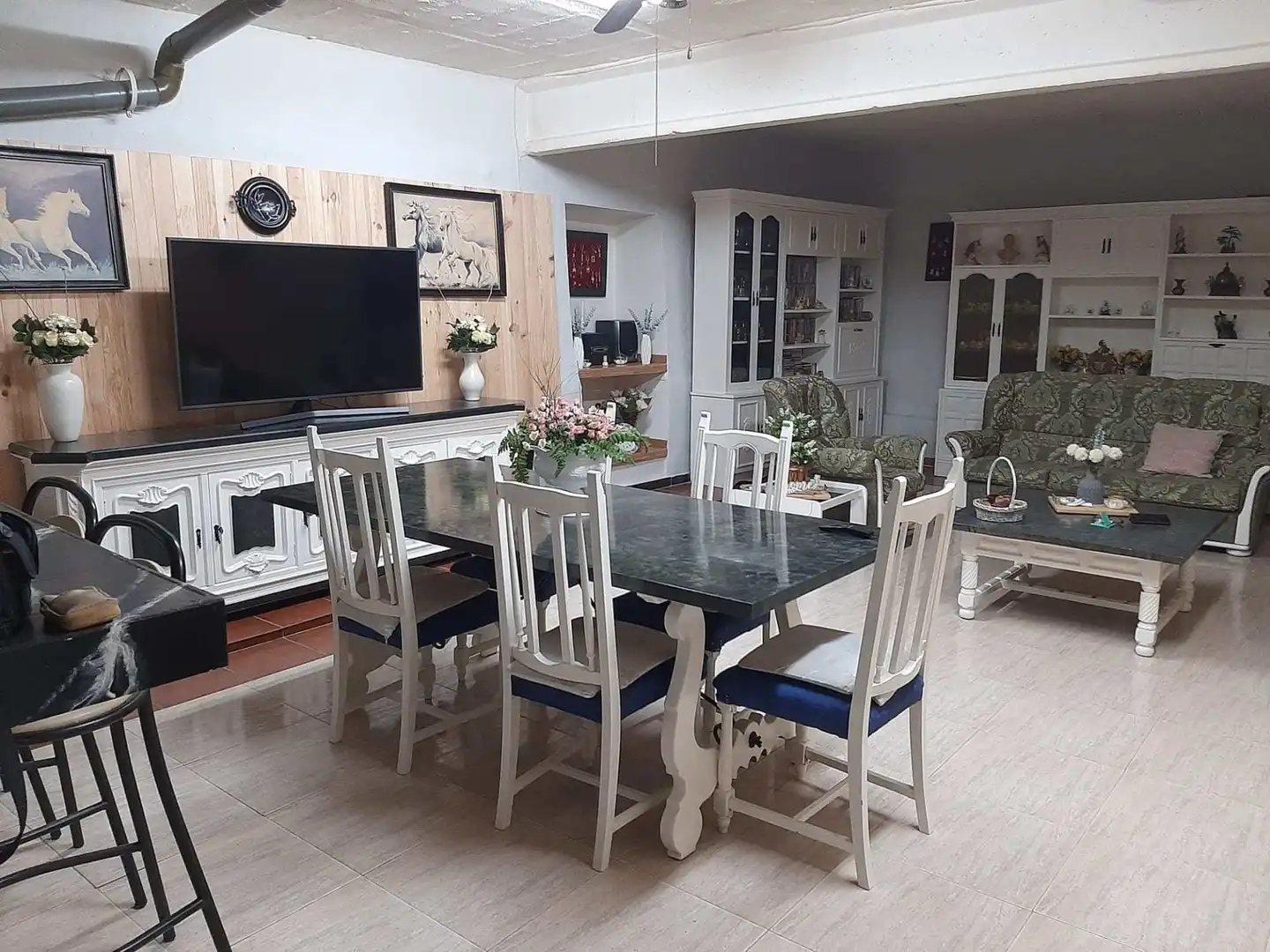 Esszimmer von Haus oder Chalet zum Verkauf in Pueyo de Santa Cruz mit Klimaanlage, Heizung und Privatgarten