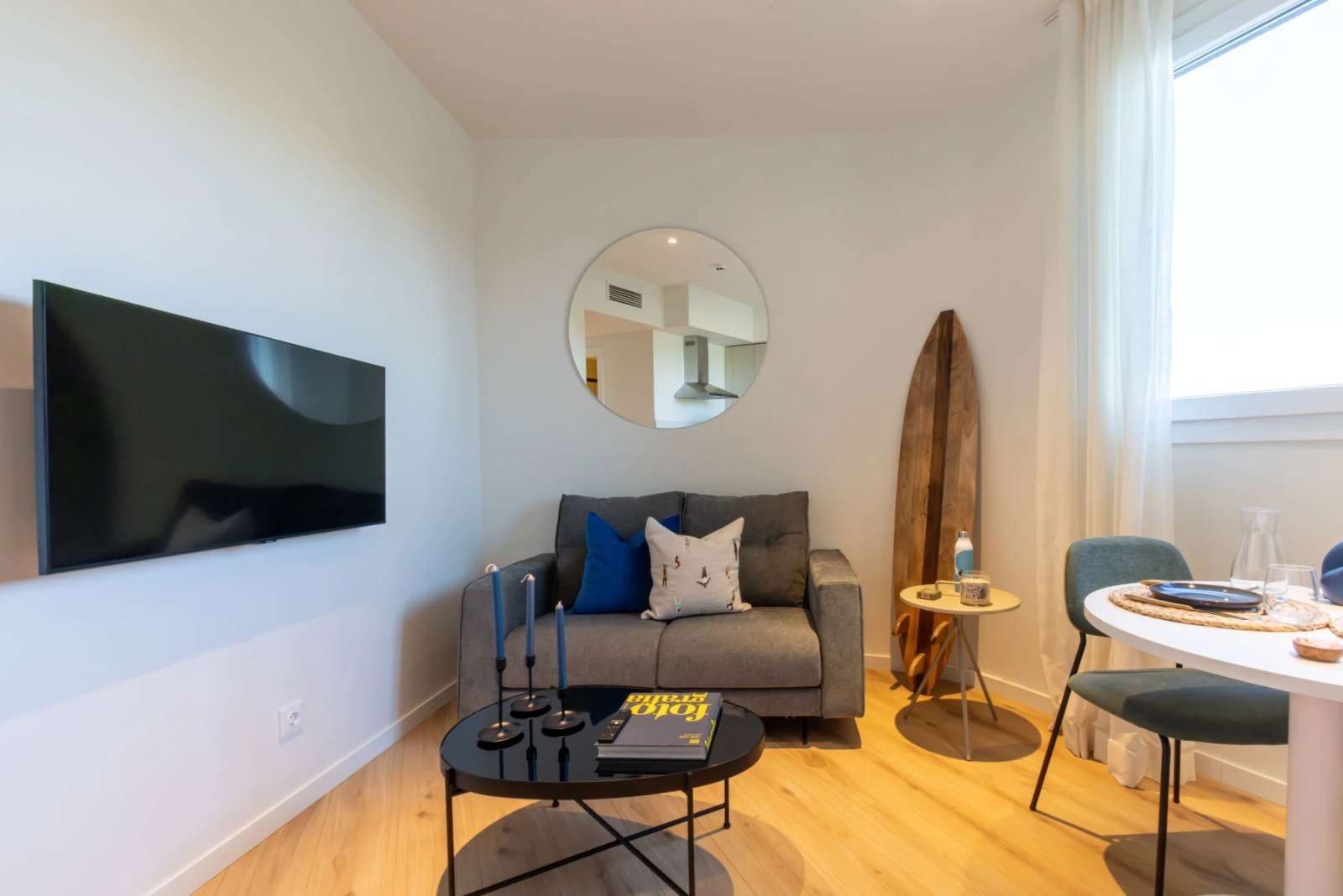 Living room of Apartment to share in Alcobendas  with Air Conditioner and Terrace