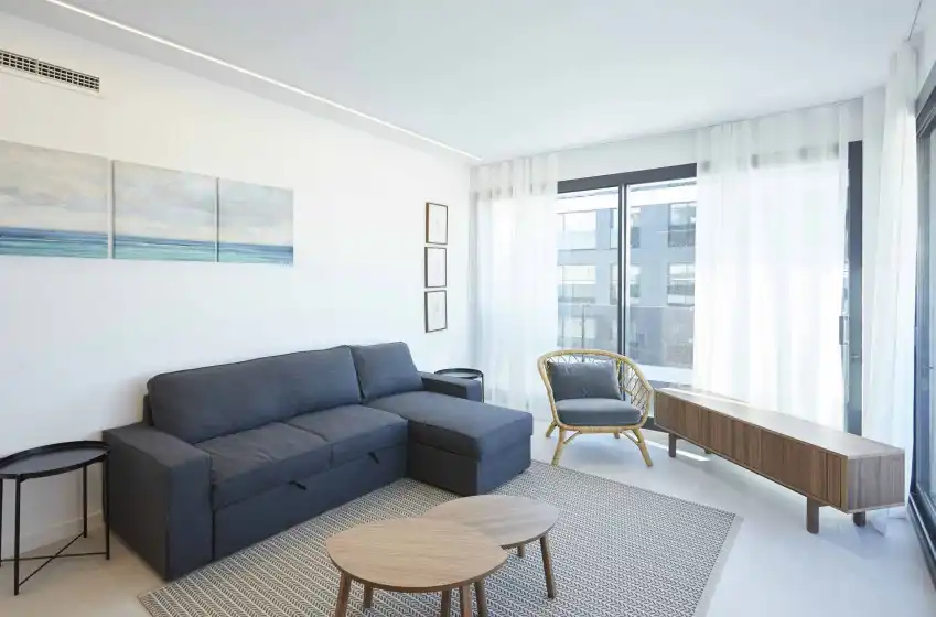 Sala de estar de Piso en venta en Sant Just Desvern con Terraza y Piscina comunitaria