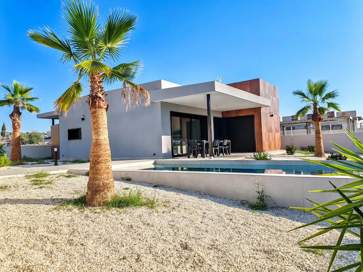 Exterior view of Houses for sale in Los Gallardos  with Air Conditioner, Heating and Private garden