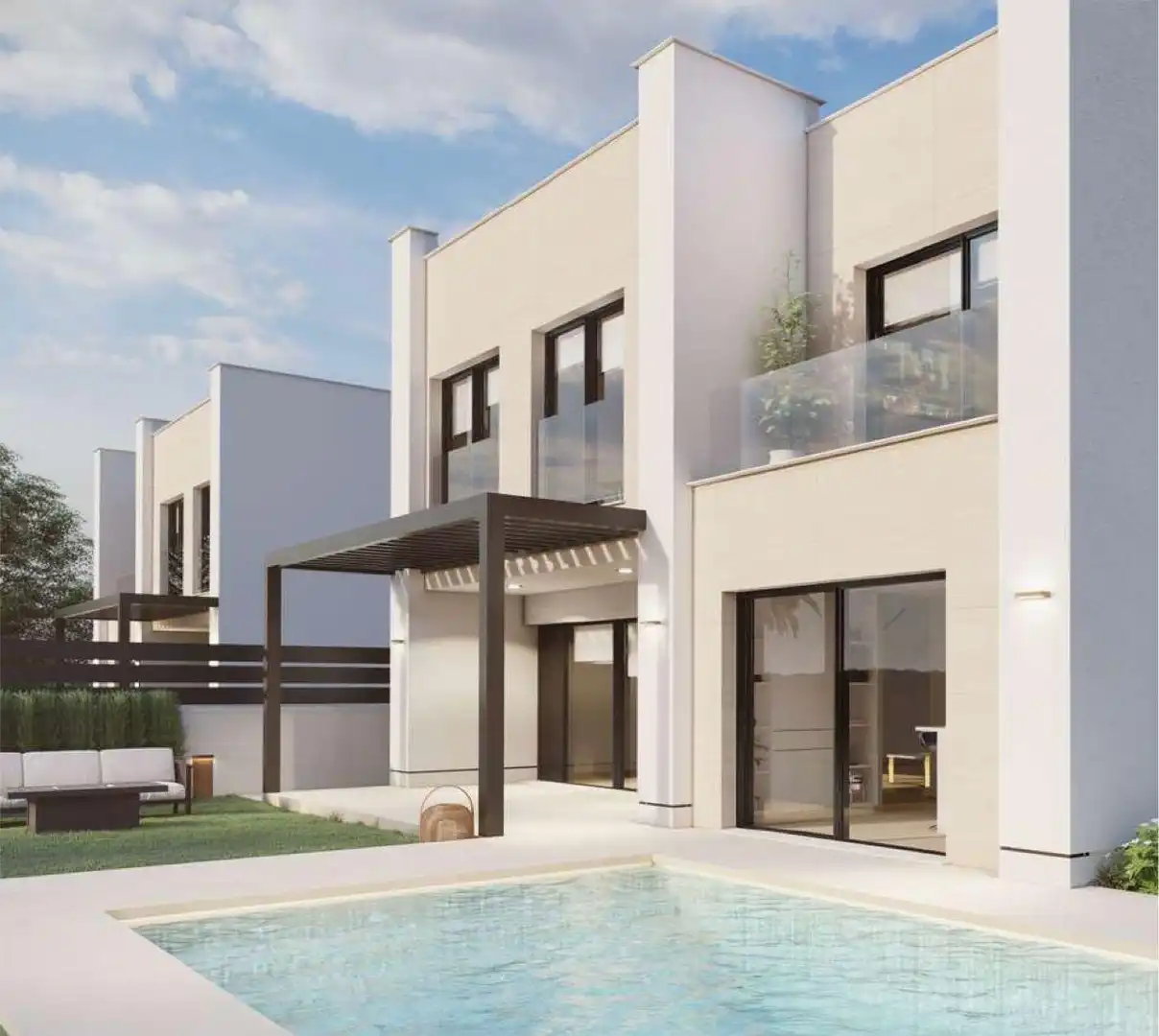 Vista exterior de Casa o chalet en venta en Sant Joan d'Alacant con Jardín privado, Terraza y Piscina