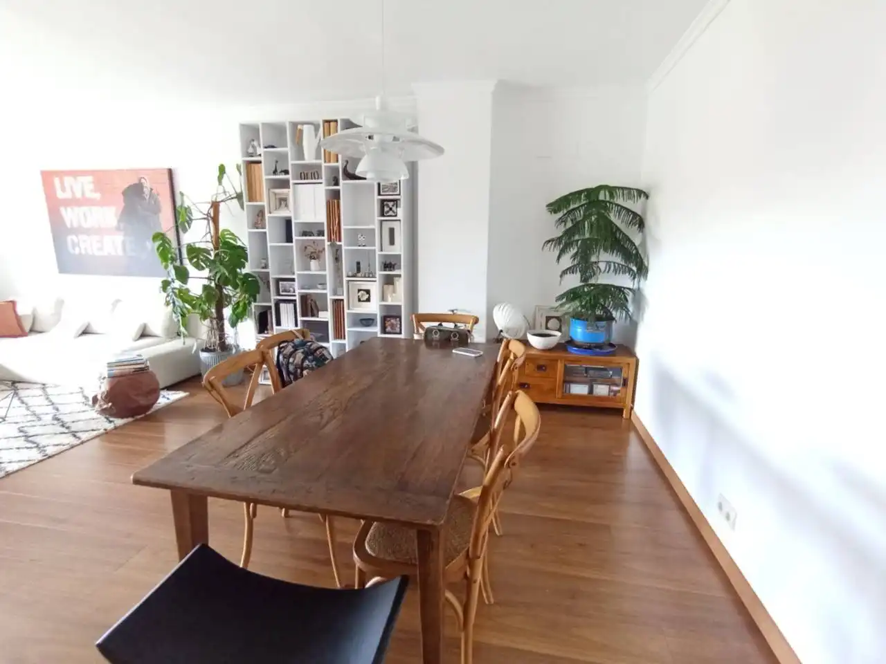 Esszimmer von Wohnung zur Miete in Sant Cugat del Vallès mit Klimaanlage, Heizung und Parkett