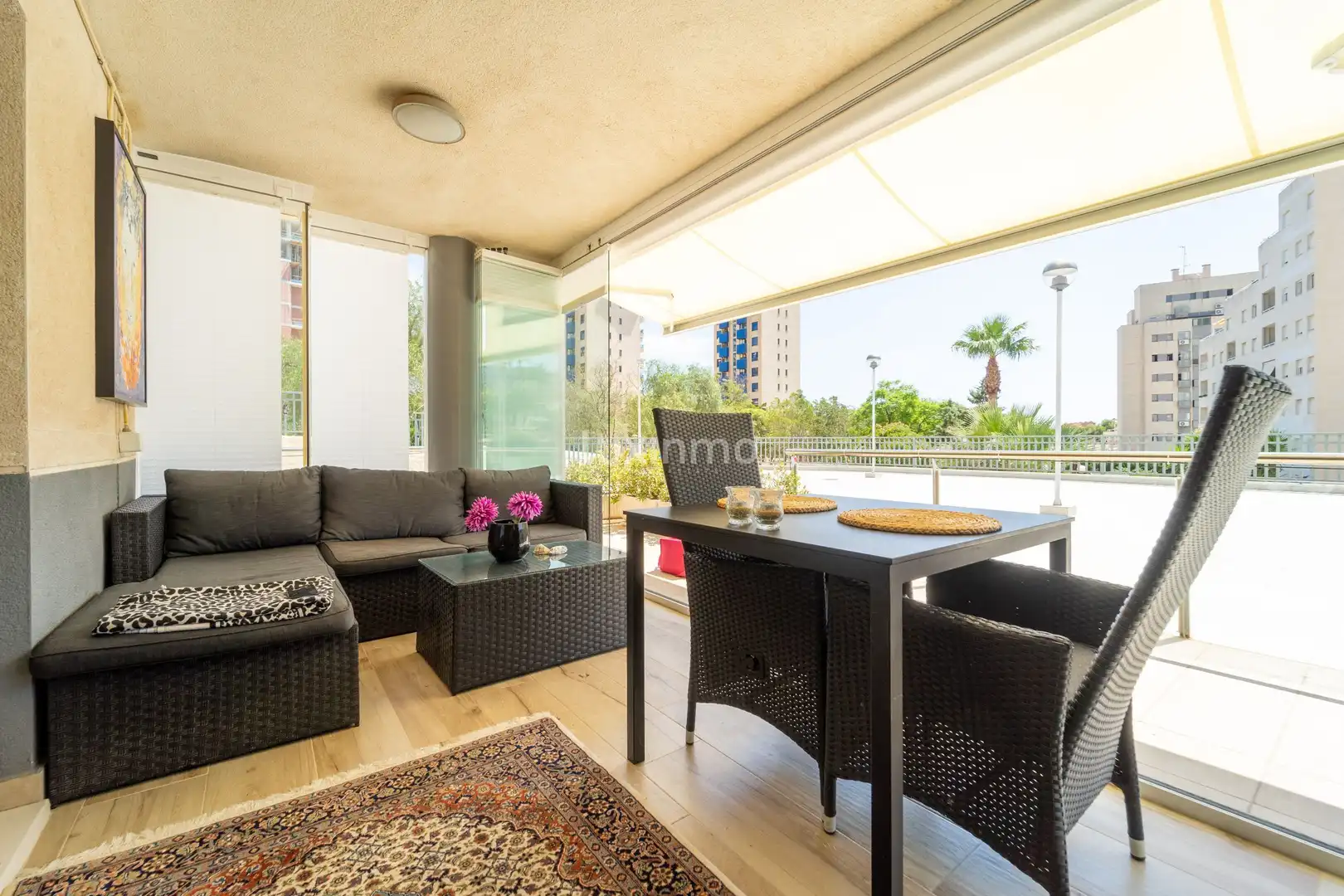 Terraza de Planta baja en venta en Calpe / Calp con Aire acondicionado, Jardín privado y Terraza