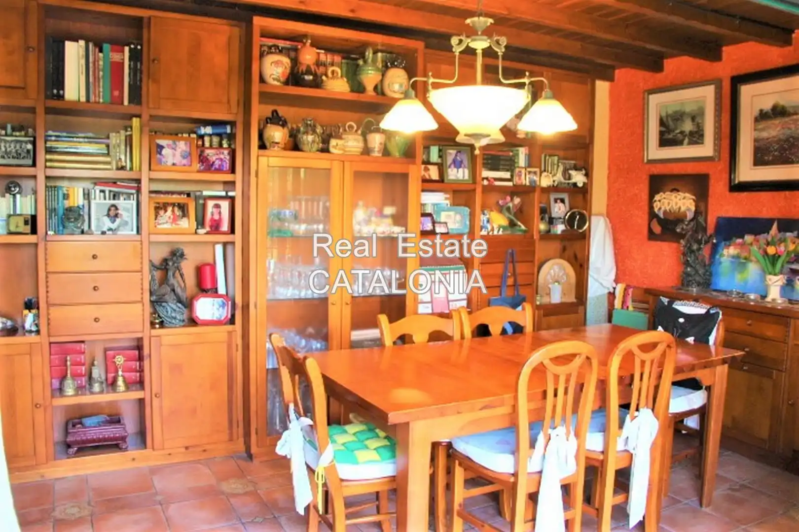Dining room of Houses for sale in Lloret de Mar  with Heating, Private garden and Terrace