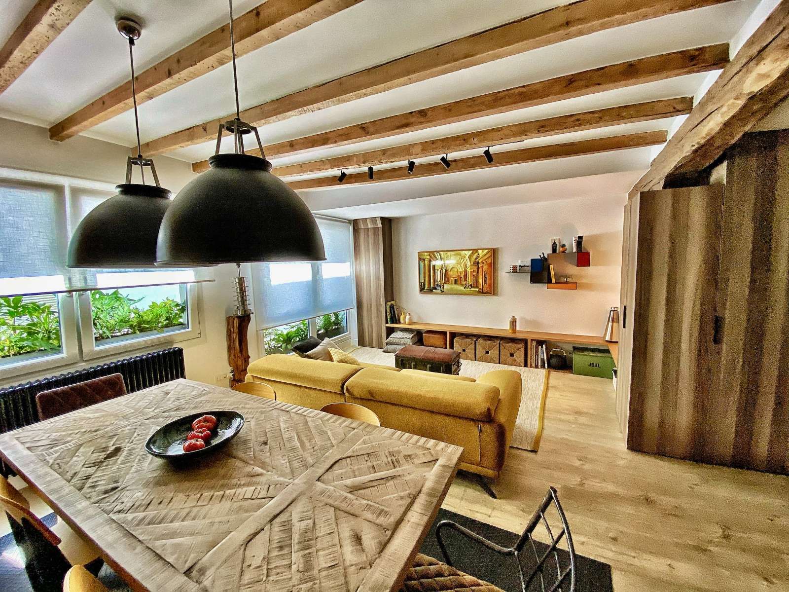 Sala de estar de Estudio para compartir en Bilbao  con Aire acondicionado, Calefacción y Terraza