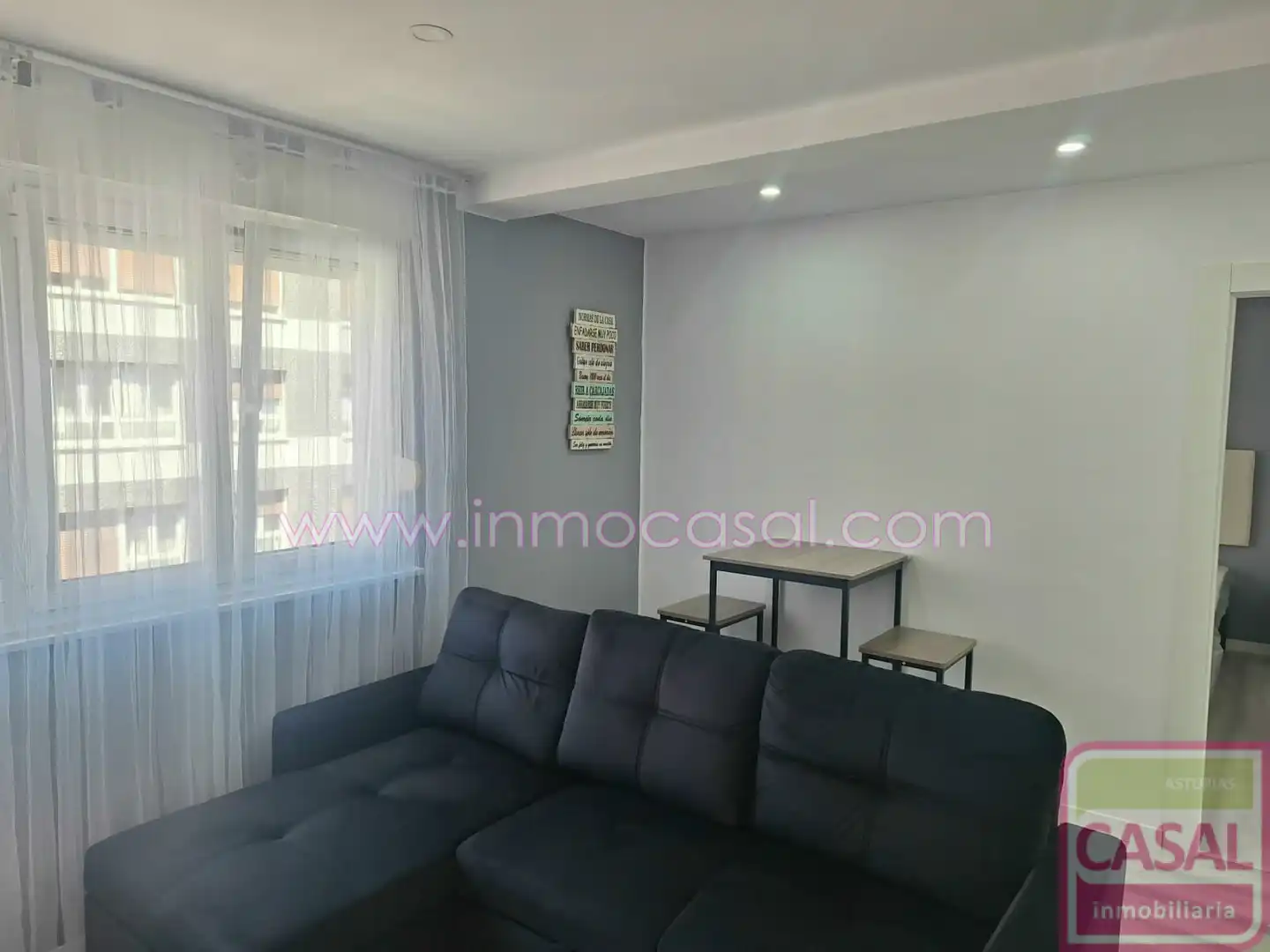 Sala de estar de Piso de alquiler en Mieres (Asturias) con Calefacción y Amueblado