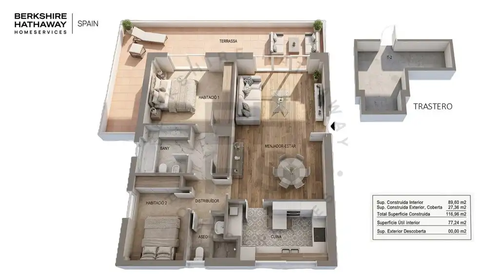 Wohnungen zum Verkauf in  Barcelona Capital mit Klimaanlage, Parkett und Terrasse