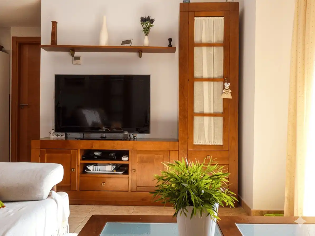 Sala de estar de Apartamento de alquiler en Estepona con Aire acondicionado, Terraza y Amueblado