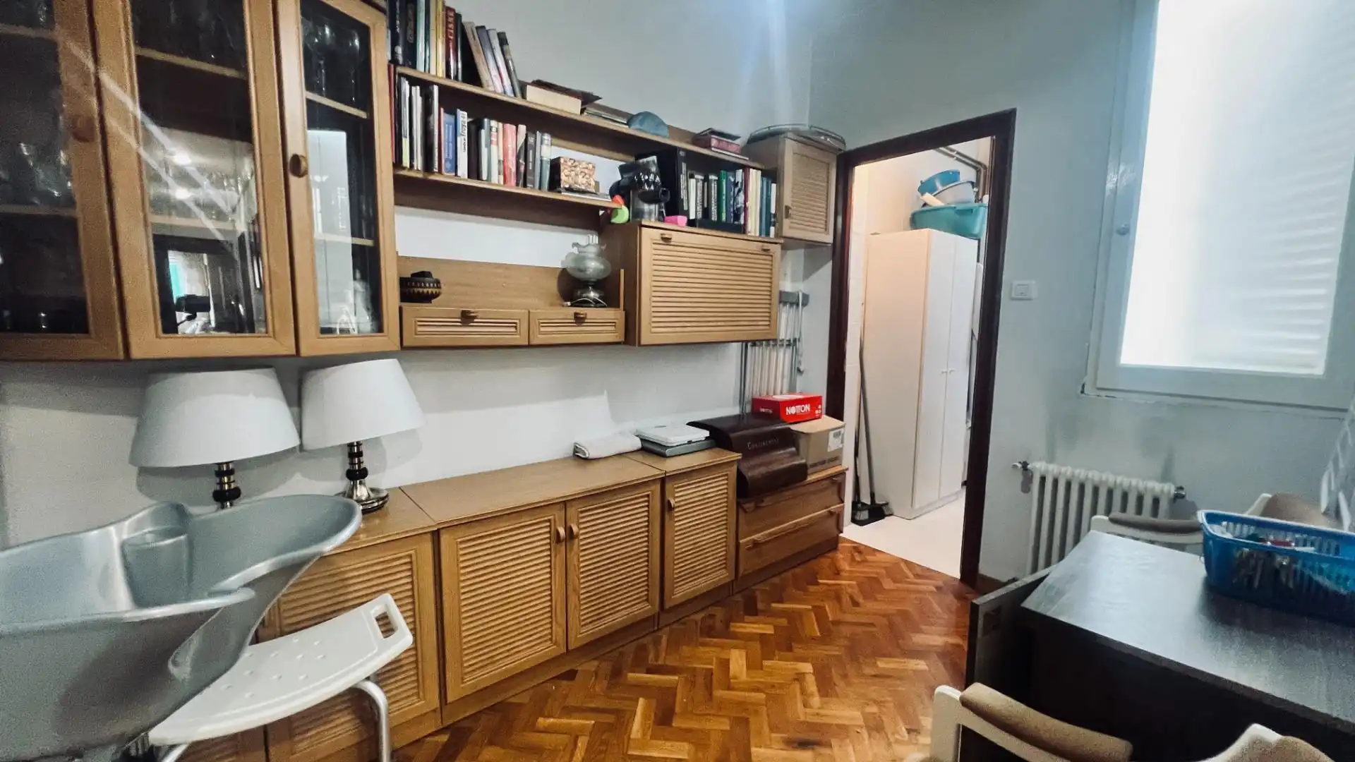 Wohnzimmer von Wohnung zum Verkauf in Castellón de la Plana / Castelló de la Plana mit Parkett und Balkon