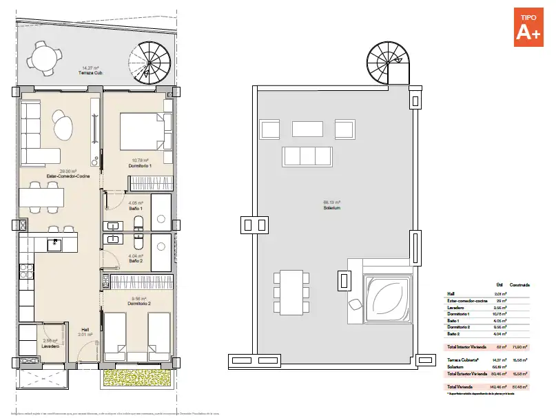 Ático con piscina en venta en La Nucia Pueblo, imagen 14