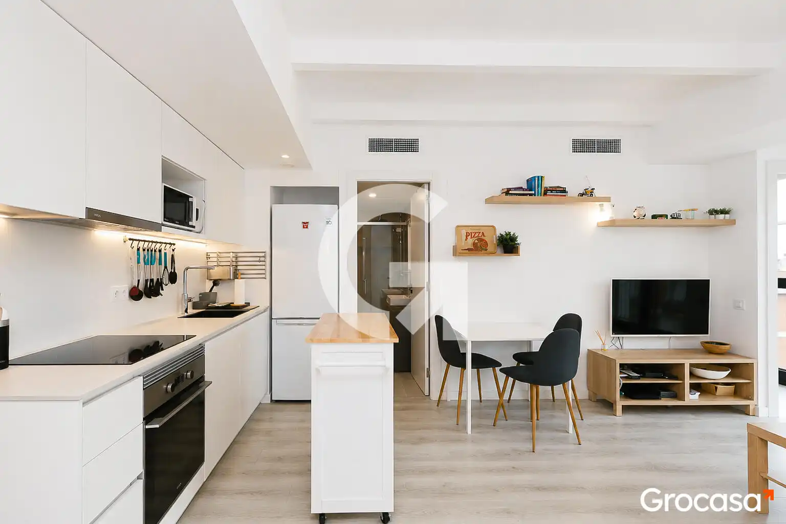 Cocina de Piso en venta en Barcelona con Aire acondicionado, Calefacción y Terraza
