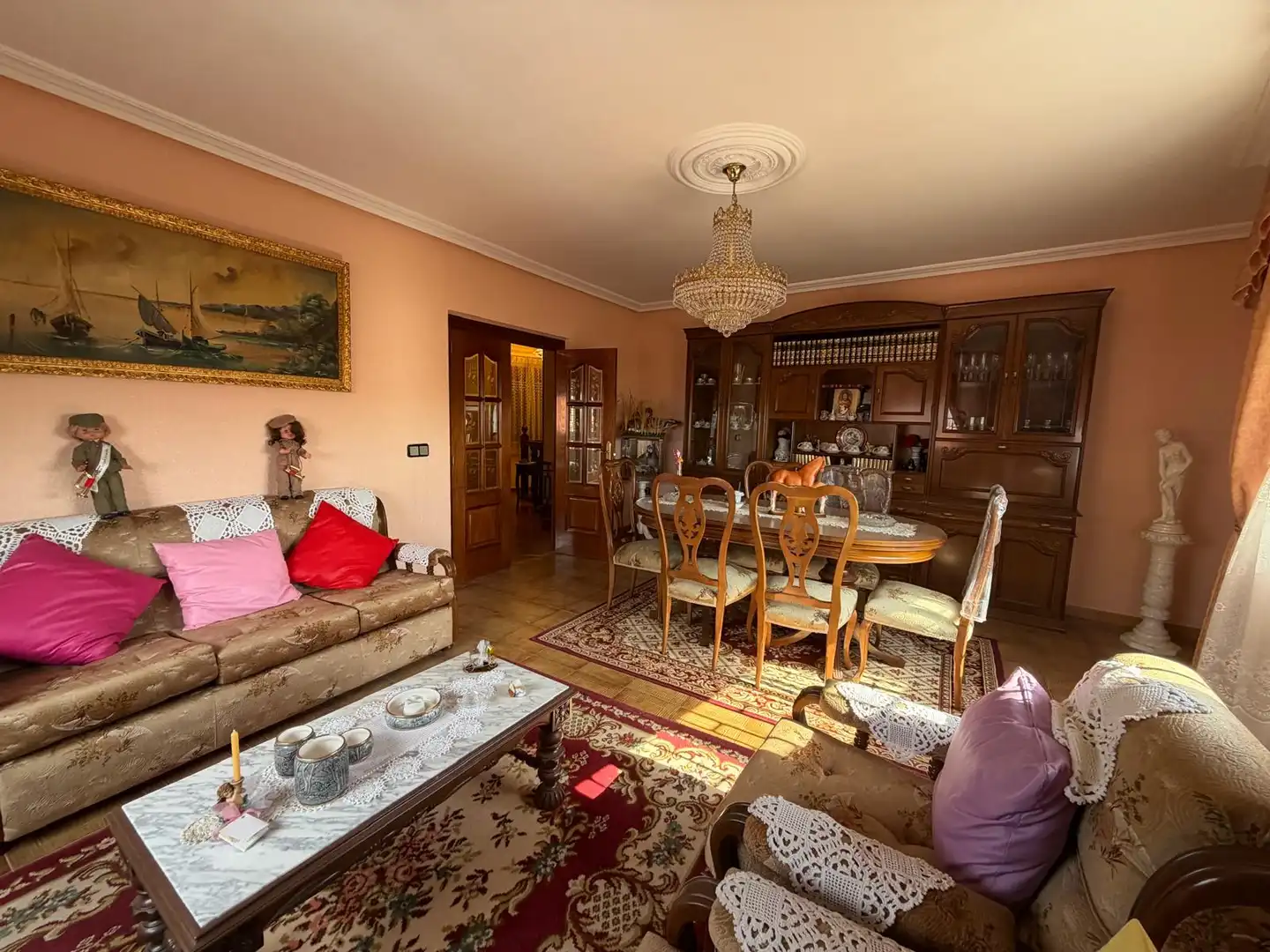 Sala d'estar de Finca rústica en venda en Torrecilla de la Orden amb Calefacció, Terrassa i Traster