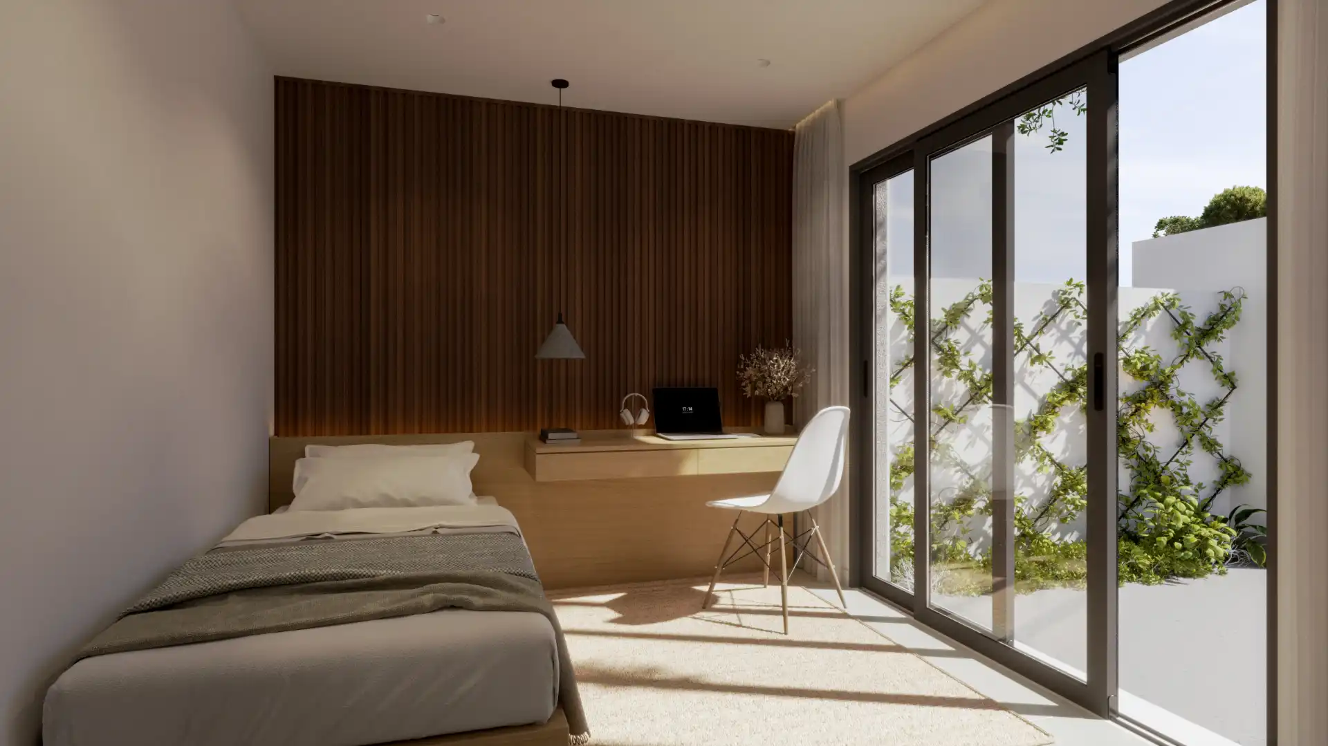 Schlafzimmer von Maisonette zum Verkauf in San Miguel de Abona mit Klimaanlage, Privatgarten und Terrasse
