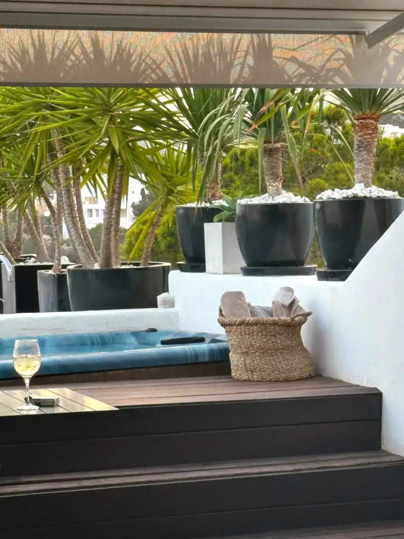 Terrace of Duplexes for rent in Santa Eulària des Riu  with Air Conditioner, Heating and Terrace