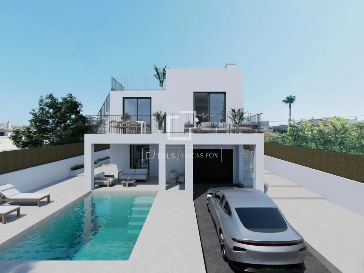 Exterior view of Houses for sale in Marratxí  with Air Conditioner, Private garden and Swimming Pool