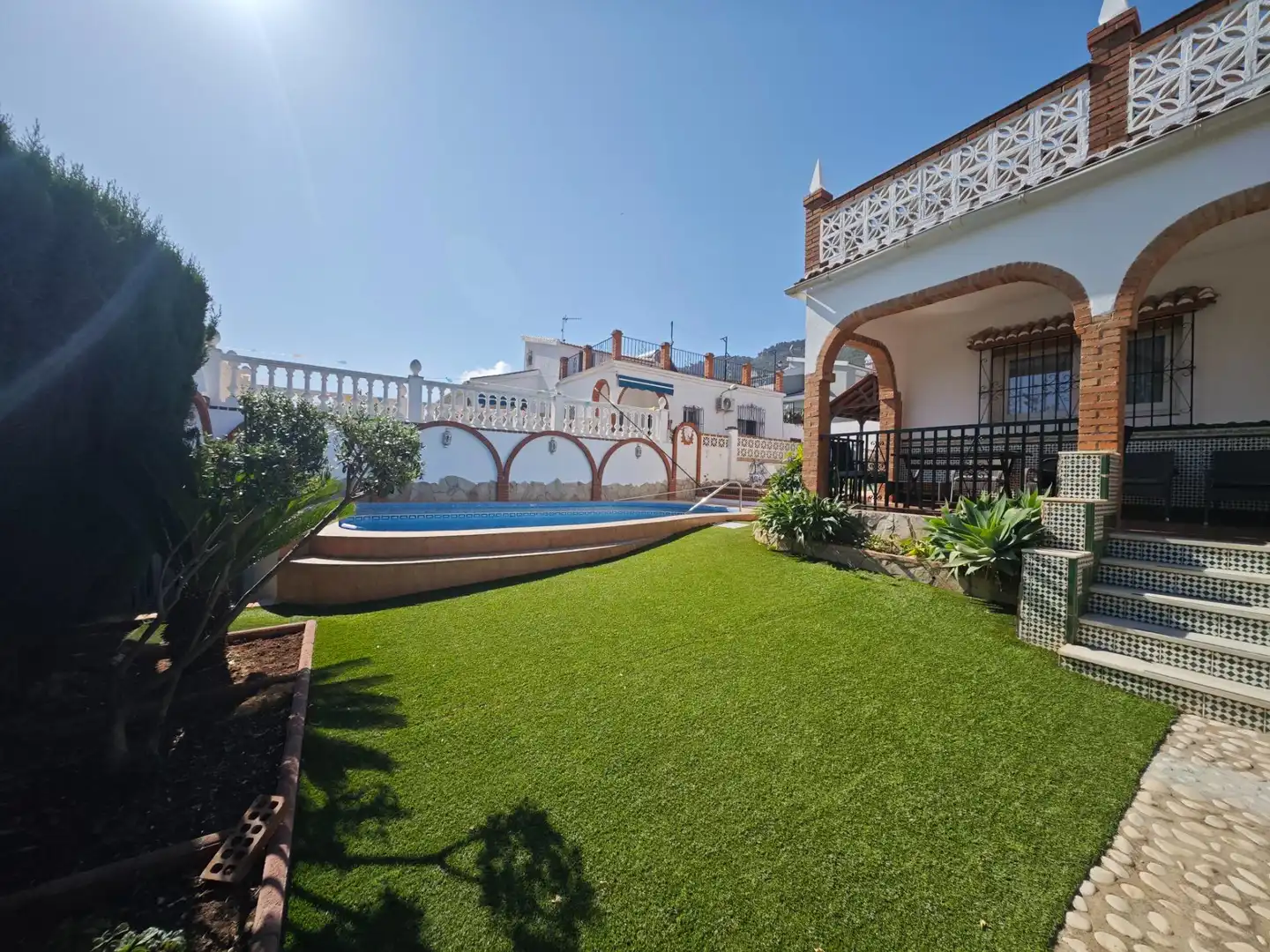 Garten von Haus oder Chalet zur Miete in Alhaurín de la Torre mit Klimaanlage, Heizung und Privatgarten