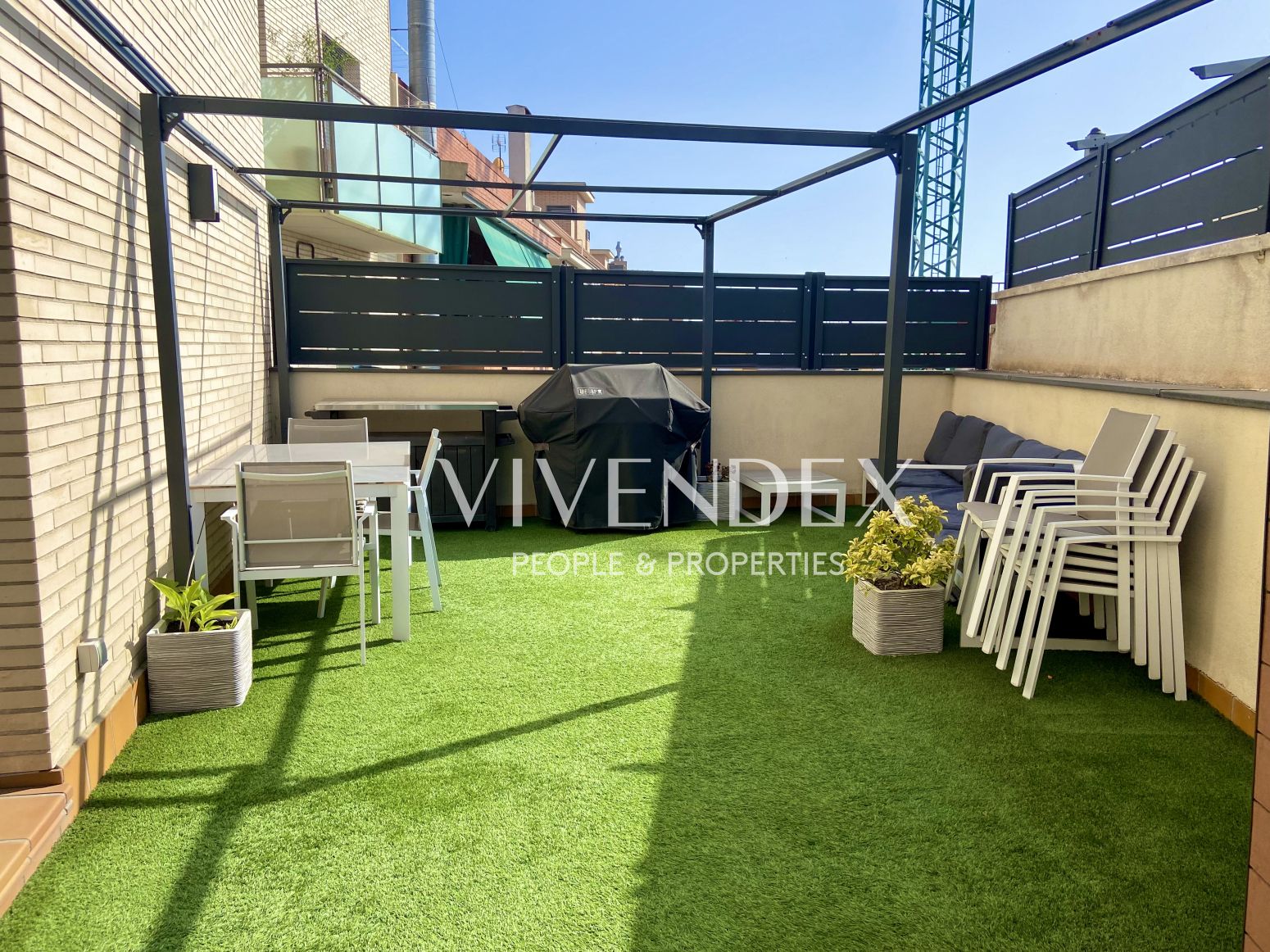 Terrace of Flat for sale in Cornellà de Llobregat  with Air Conditioner, Heating and Parquet flooring
