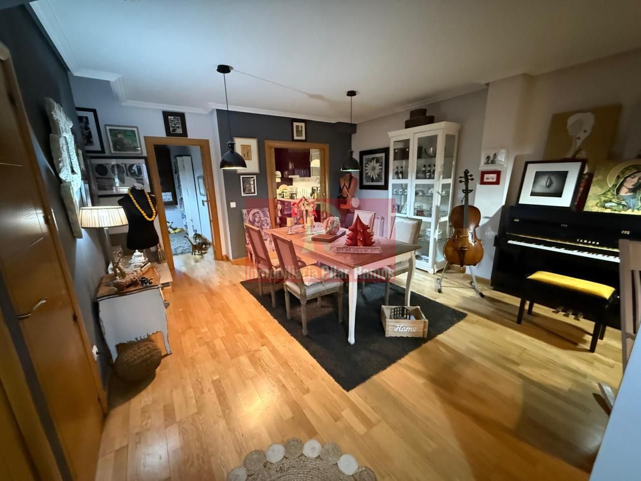 Dining room of Single-family semi-detached for sale in Sariegos  with Heating, Private garden and Parquet flooring