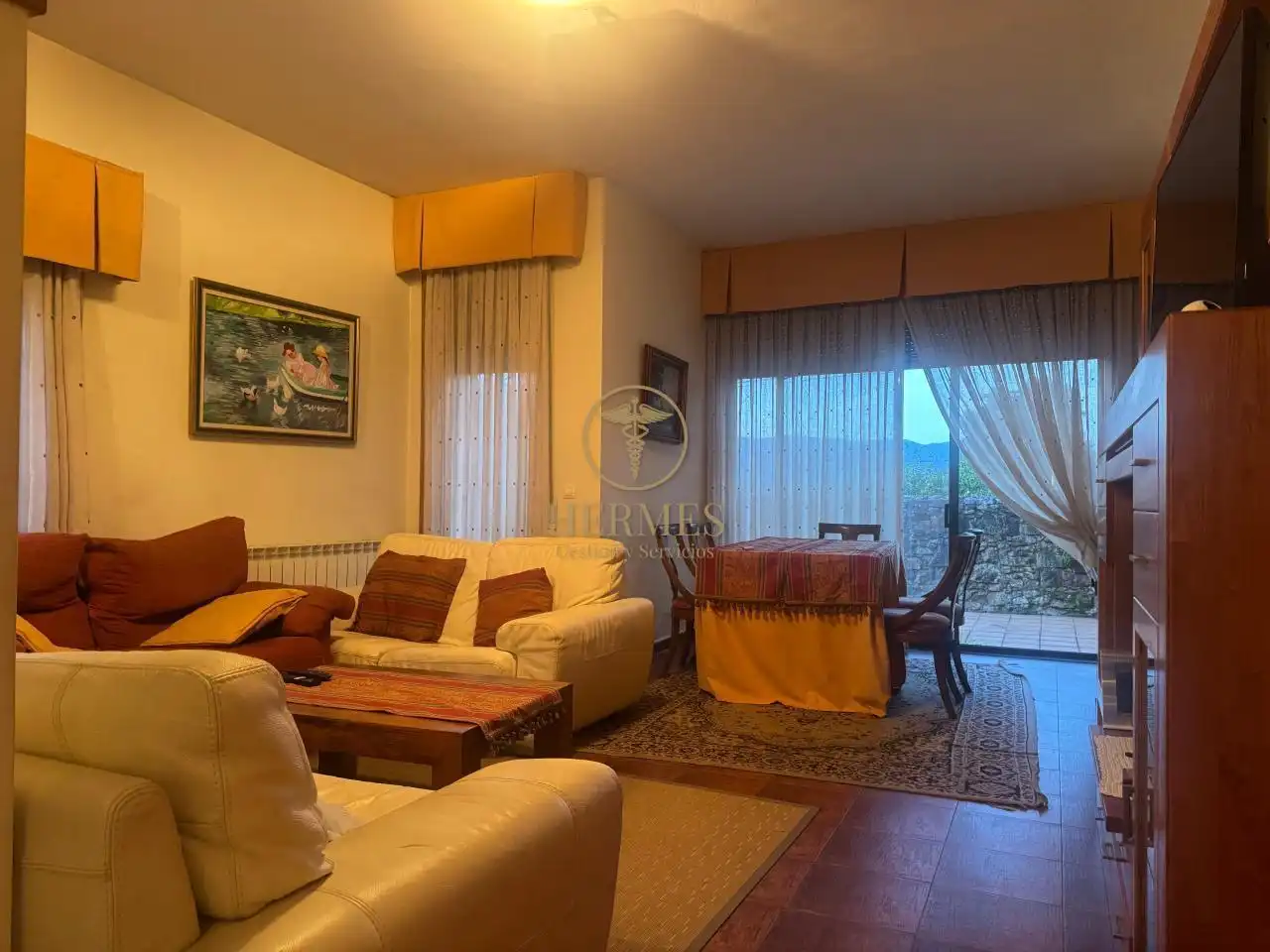 Sala de estar de Casa adosada en venta en Tomiño con Calefacción, Jardín privado y Terraza