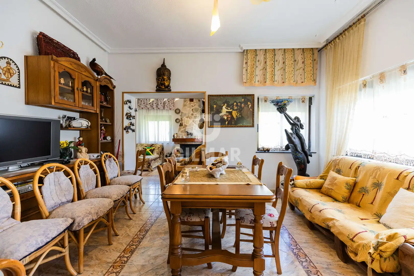 Dining room of Houses for sale in Manzanares El Real  with Heating, Private garden and Swimming Pool
