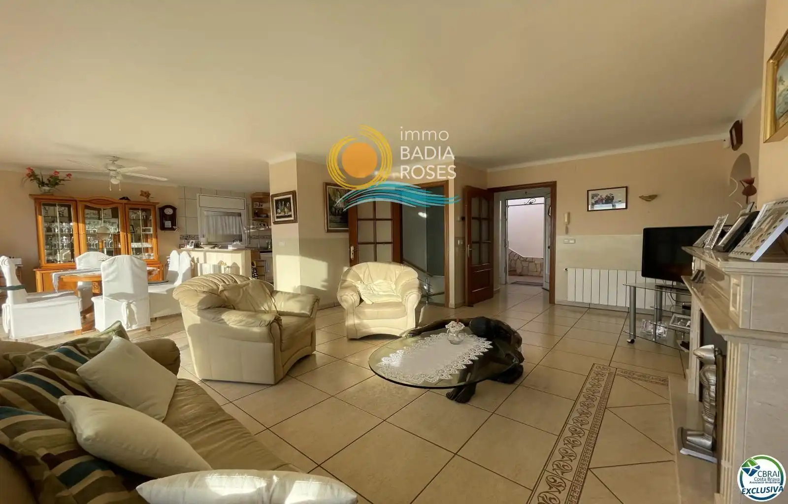 Living room of Houses for sale in Roses  with Terrace, Storage room and Swimming Pool