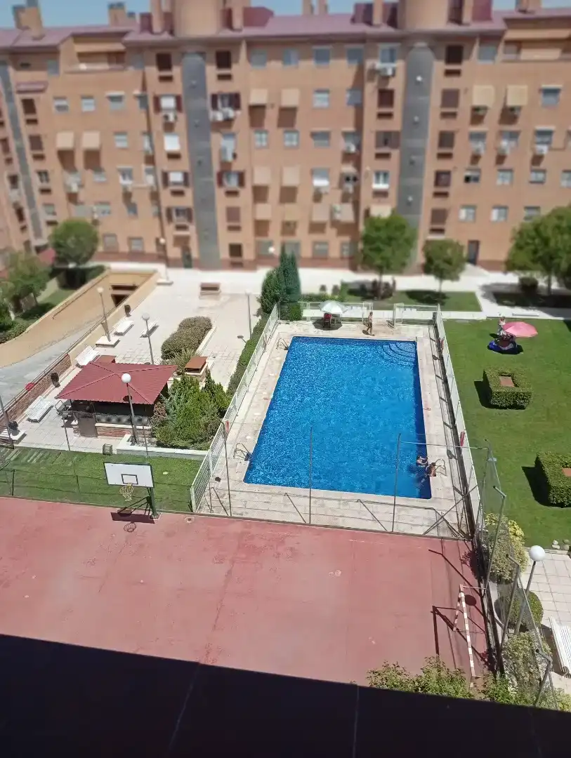 Swimming pool of Attic for sale in Madrid  with Parquet flooring, Storage room and Community pool
