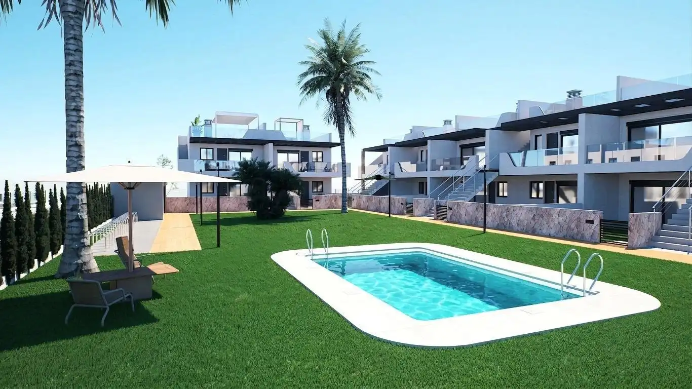 Jardí de Casa o xalet en venda en Pilar de la Horadada amb Aire condicionat, Terrassa i Piscina