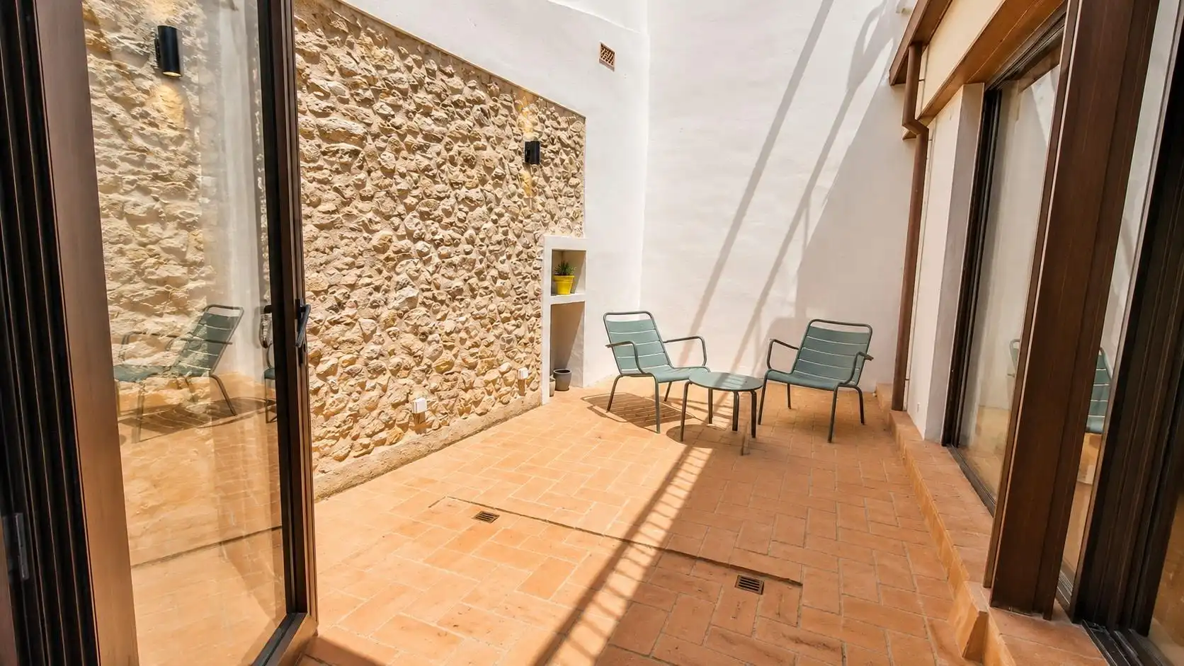 Terrassa de Finca rústica de lloguer en Forallac amb Calefacció i Moblat