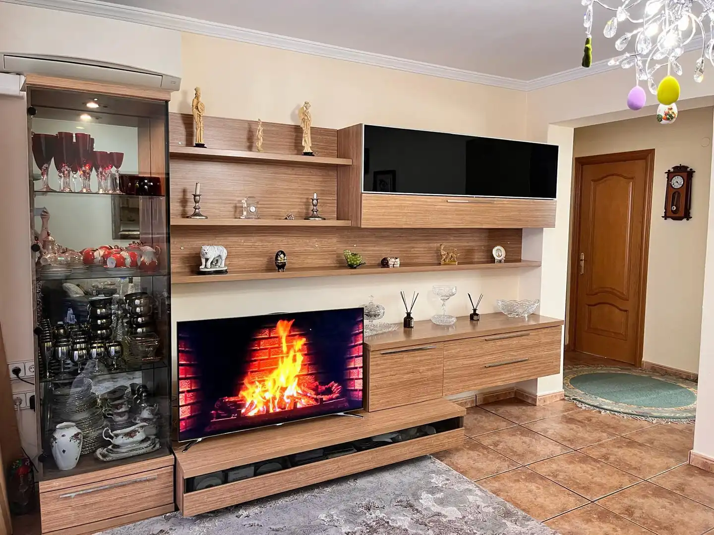 Living room of Flat for sale in Calpe / Calp  with Air Conditioner, Furnished and Balcony