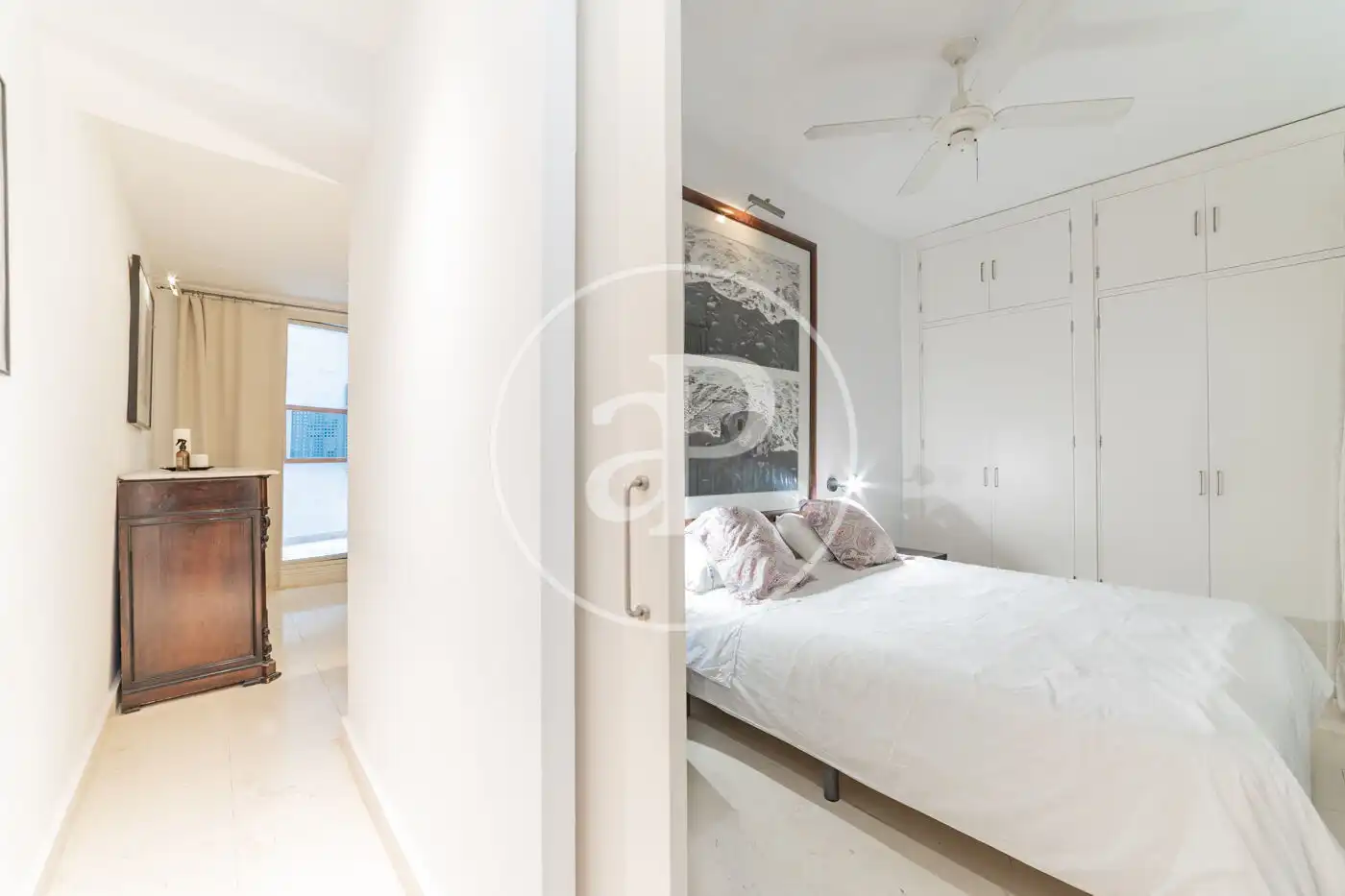 Bedroom of Flat for sale in Madrid  with Heating, Terrace and Furnished