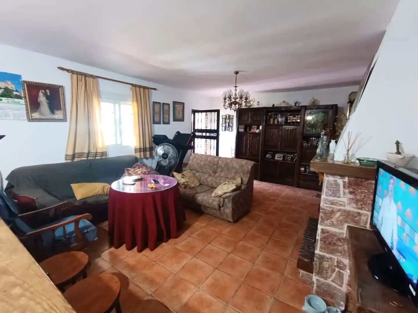 Sala de estar de Finca rústica en venta en Vélez-Blanco con Aire acondicionado, Jardín privado y Terraza