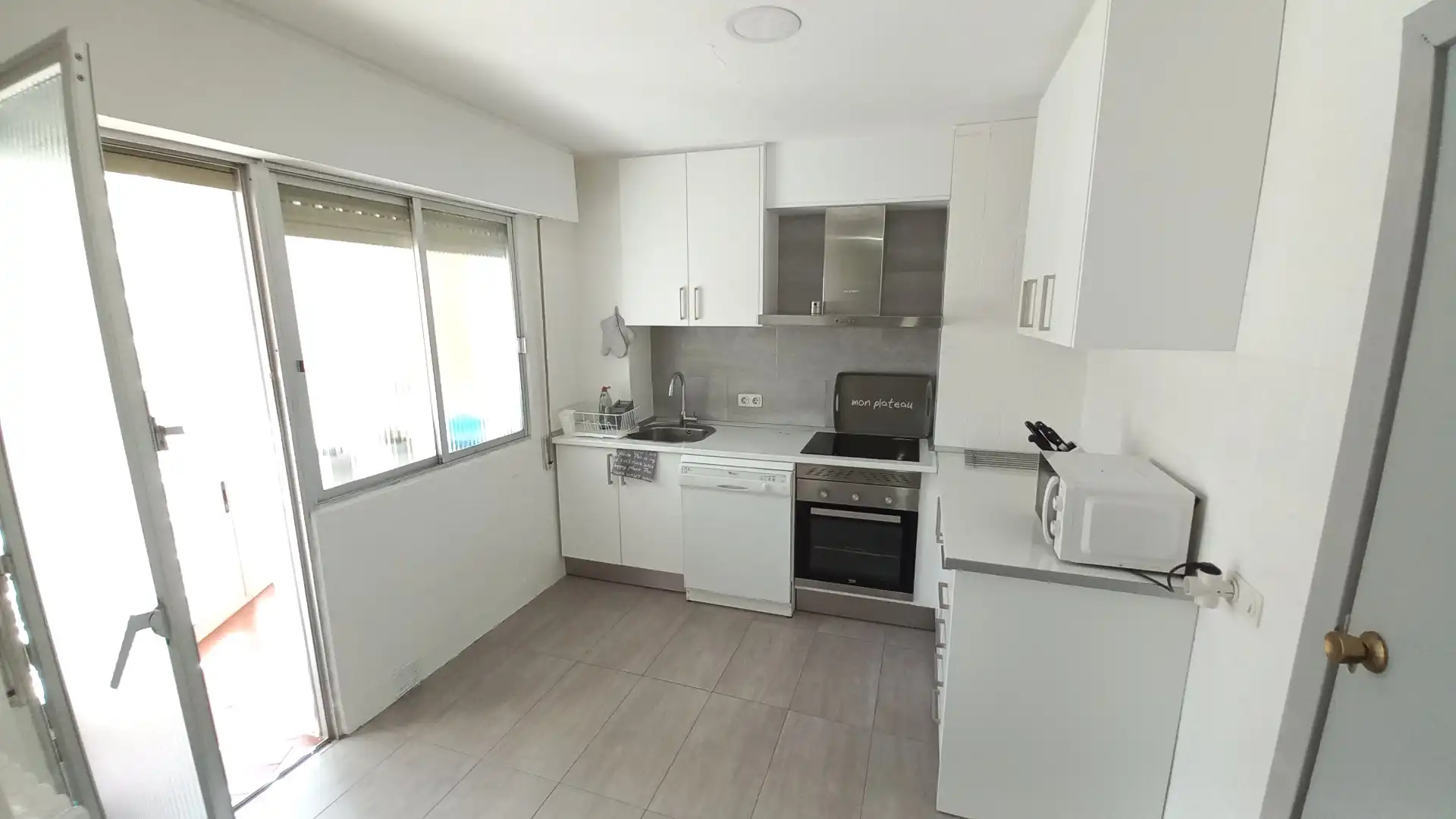Cocina de Piso de alquiler en Albacete con Calefacción, Amueblado y Balcón