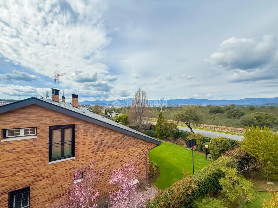 Exterior view of Detached homes for sale in Collado Villalba  with Air Conditioner, Heating and Terrace