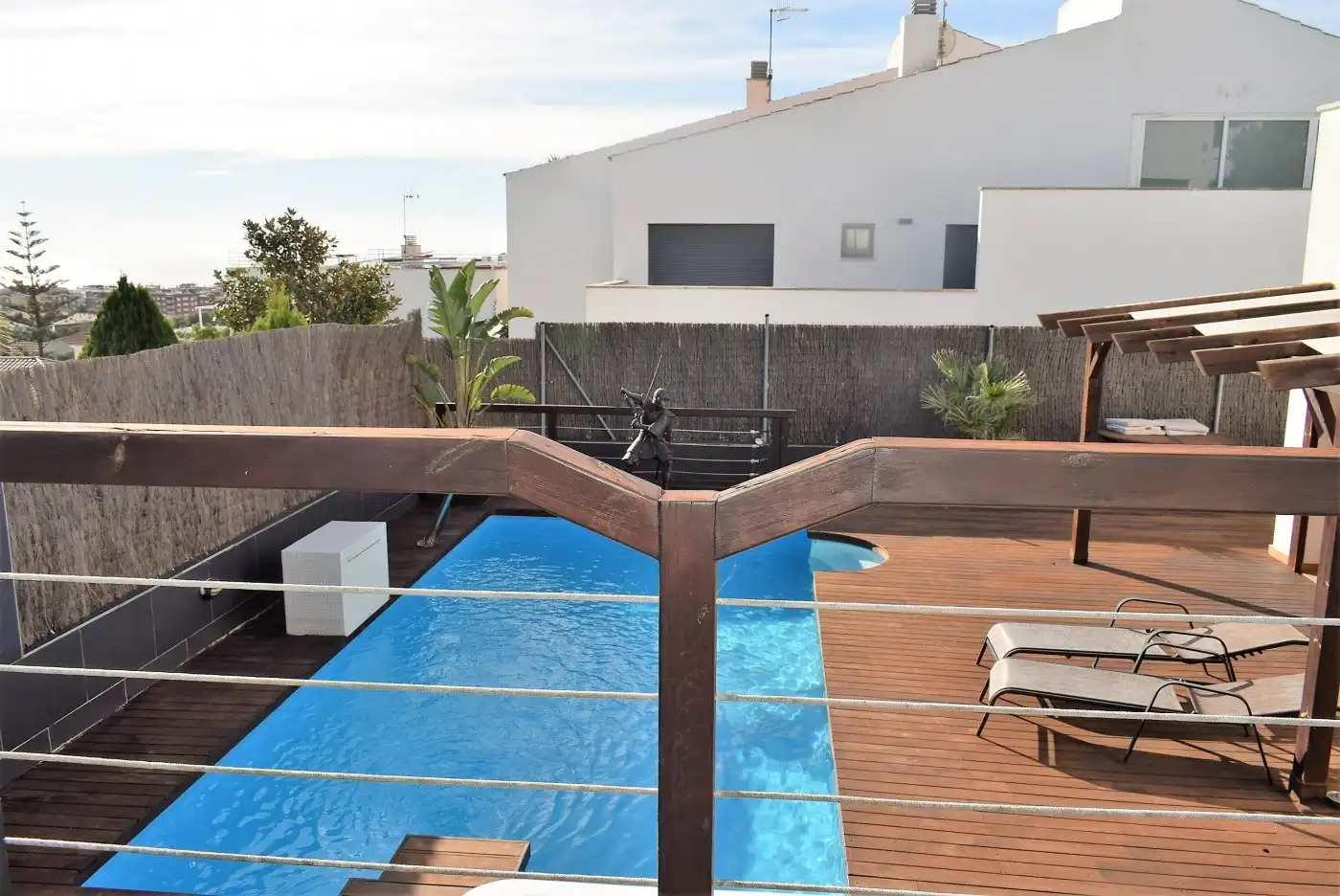 Piscina de Casa adosada en venda en Calafell amb Calefacció, Jardí privat i Terrassa