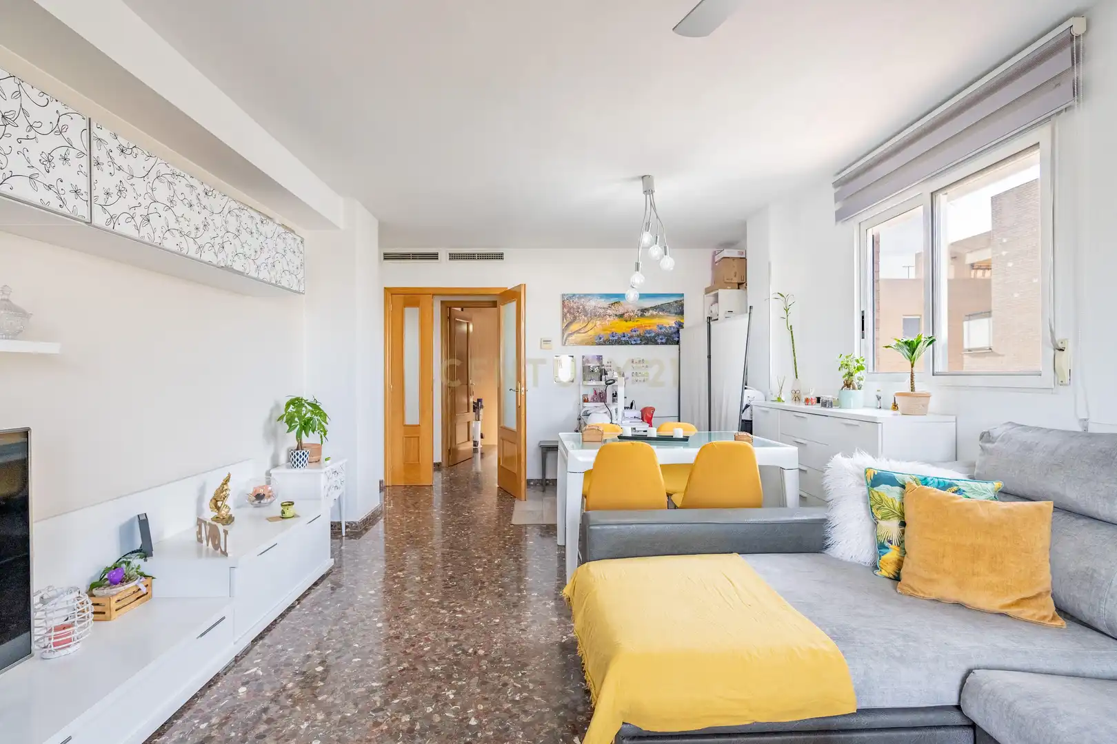 Sala d'estar de Apartament en venda en Paterna amb Aire condicionat i Balcó