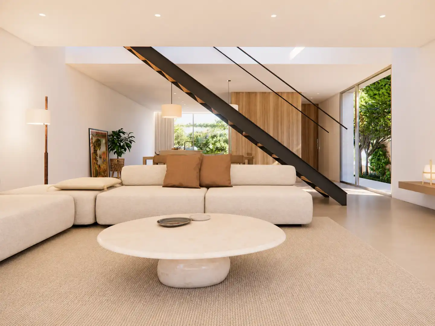 Living room of Detached homes for sale in Santa Margalida  with Air Conditioner, Heating and Terrace