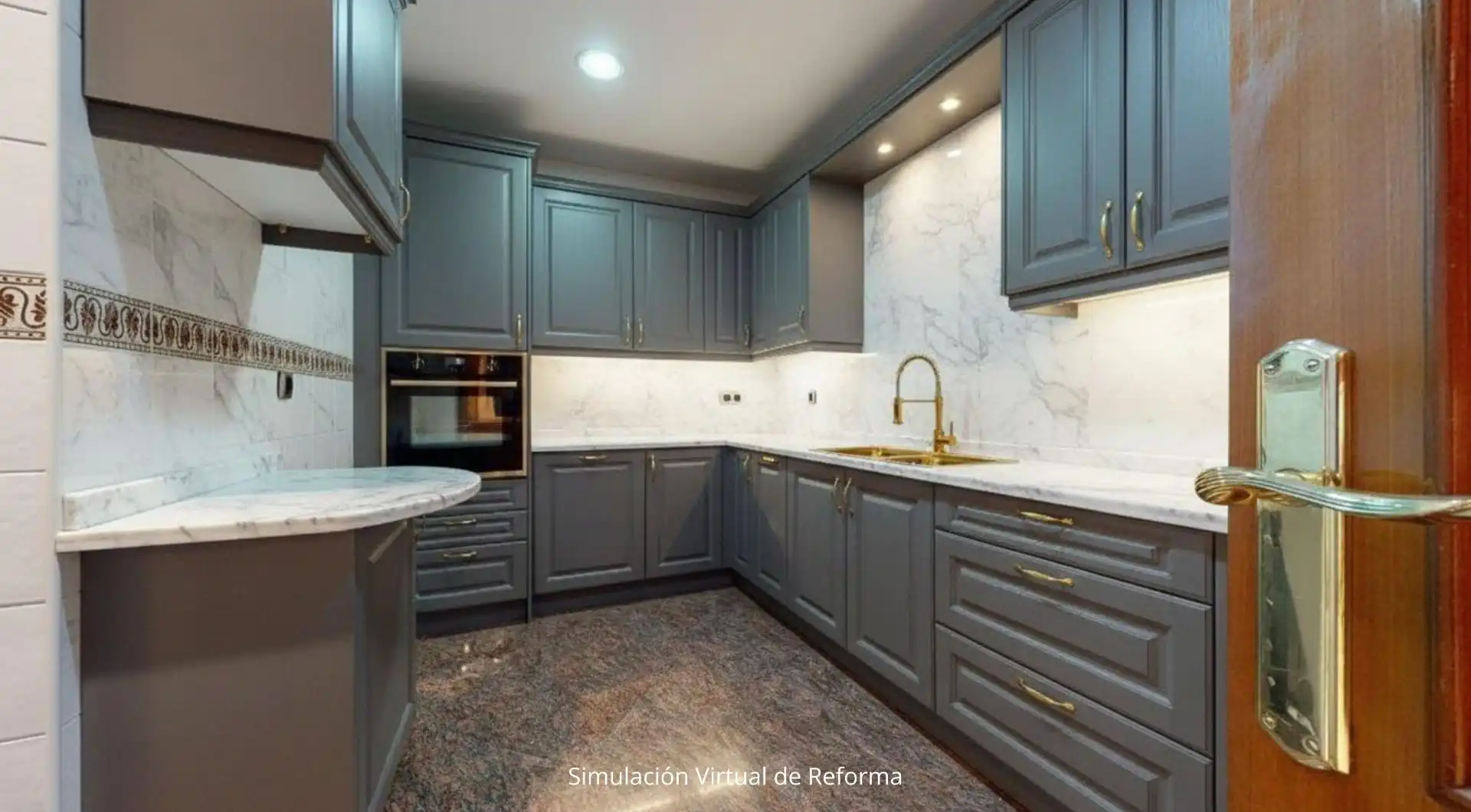 Kitchen of Flat for sale in Bilbao   with Heating, Terrace and Balcony