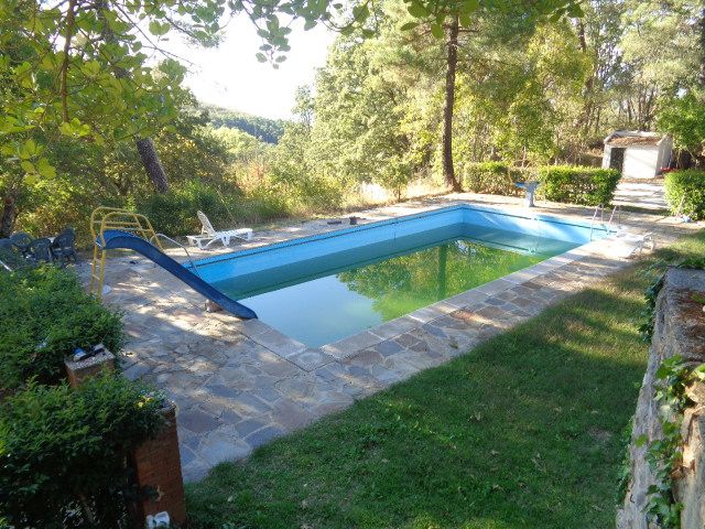 Piscina de Casa o xalet en venda en Navamorcuende amb Aire condicionat, Jardí privat i Traster