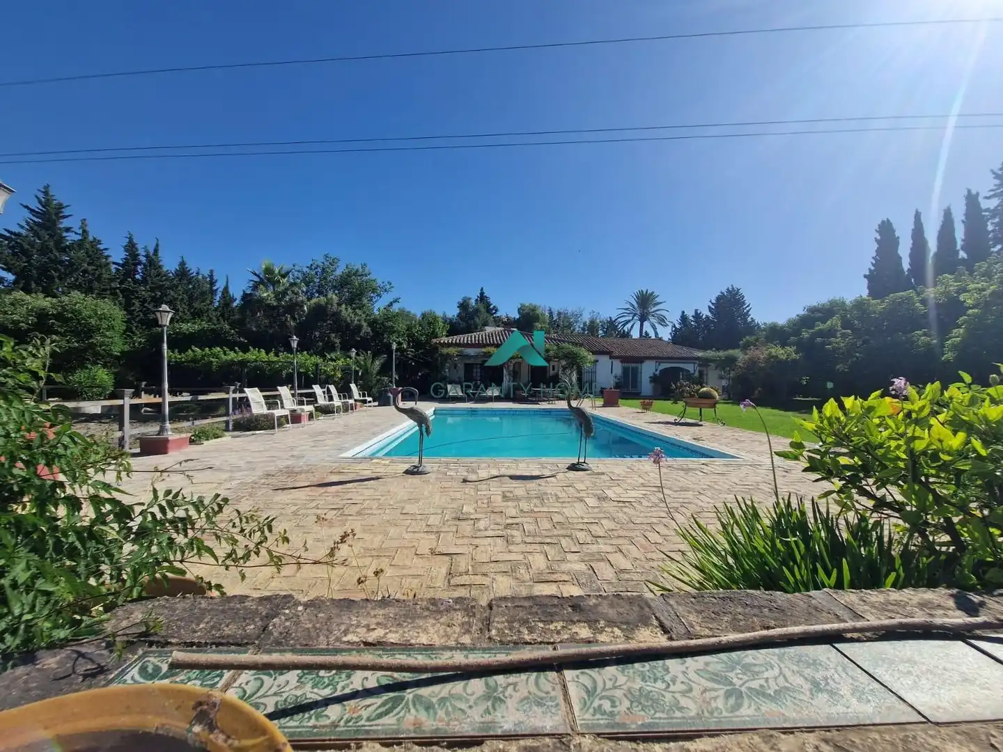 Swimming pool of Houses for rent in Jerez de la Frontera  with Air Conditioner, Private garden and Storage room